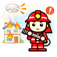 火災から命を守れ！～住警器の設置を～